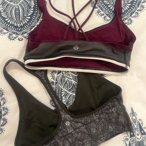 2 x Lululemon sports bras size 4